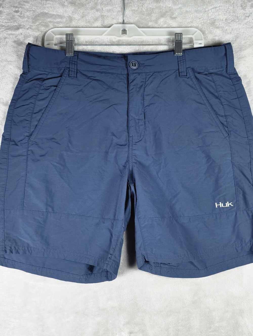 Huk Performance Fishing Shorts Mens Size XL Athletic Performance Blue 7” Inseam